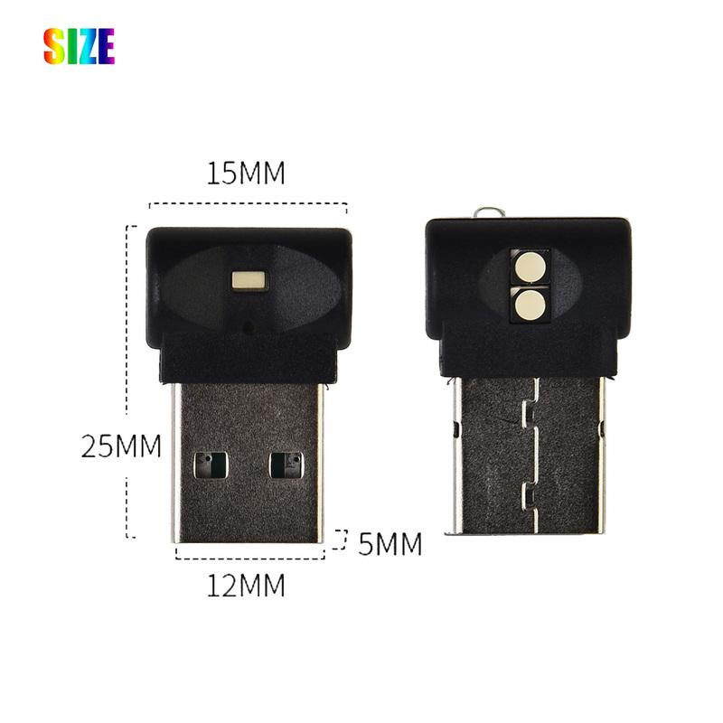 

1x Mini USB RGB LED Car Interior Light With Touch Key Neon Atmosphere Ambient Lamp Fit Any Device With USB Port For Car Computer