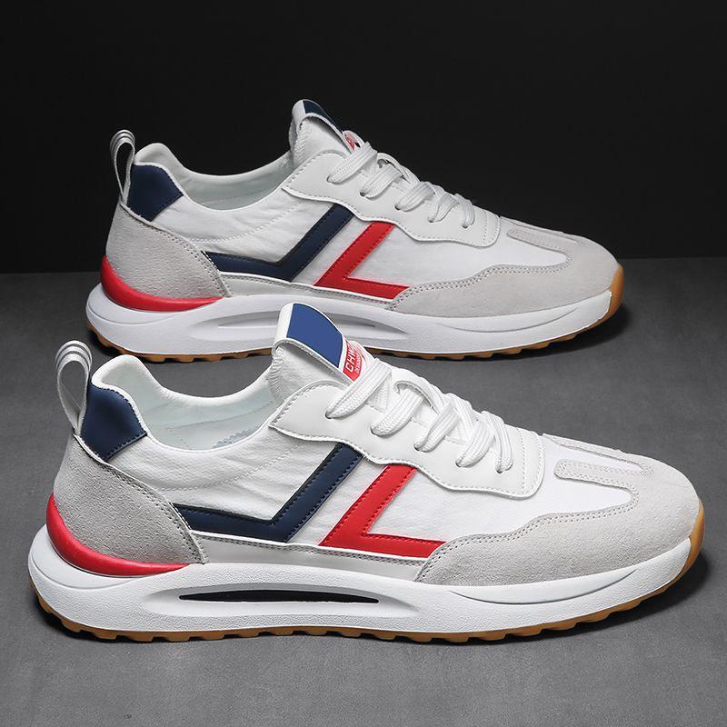 Men's Shoes Summer Simple Breathable Canvas Shoes Light and Comfortable Sports and Leisure Trendy Shoes Men's Fashion Soft-soled Forrest Gump Shoes