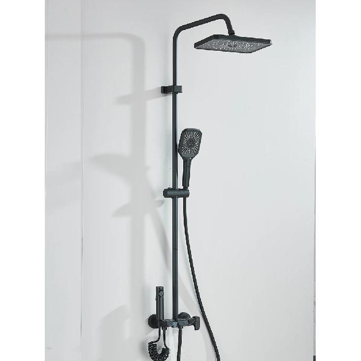 4-way Piano Shower System With Rain Shower Bidet Faucet Hot Cold Water Mixer For Bathroom Shower Kit
