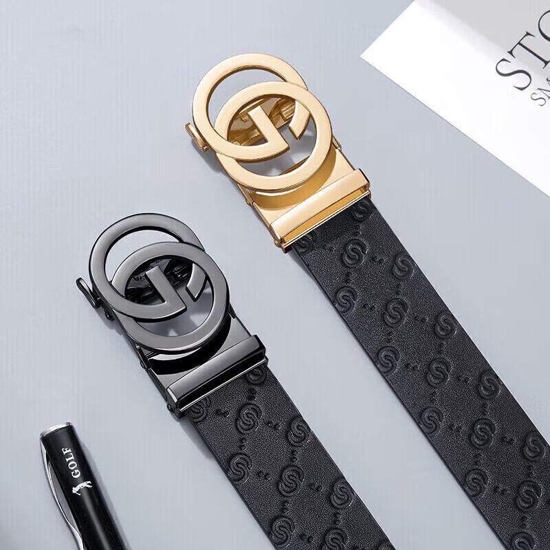 GOLF Men's Genuine Leather Automatic Buckle Belt