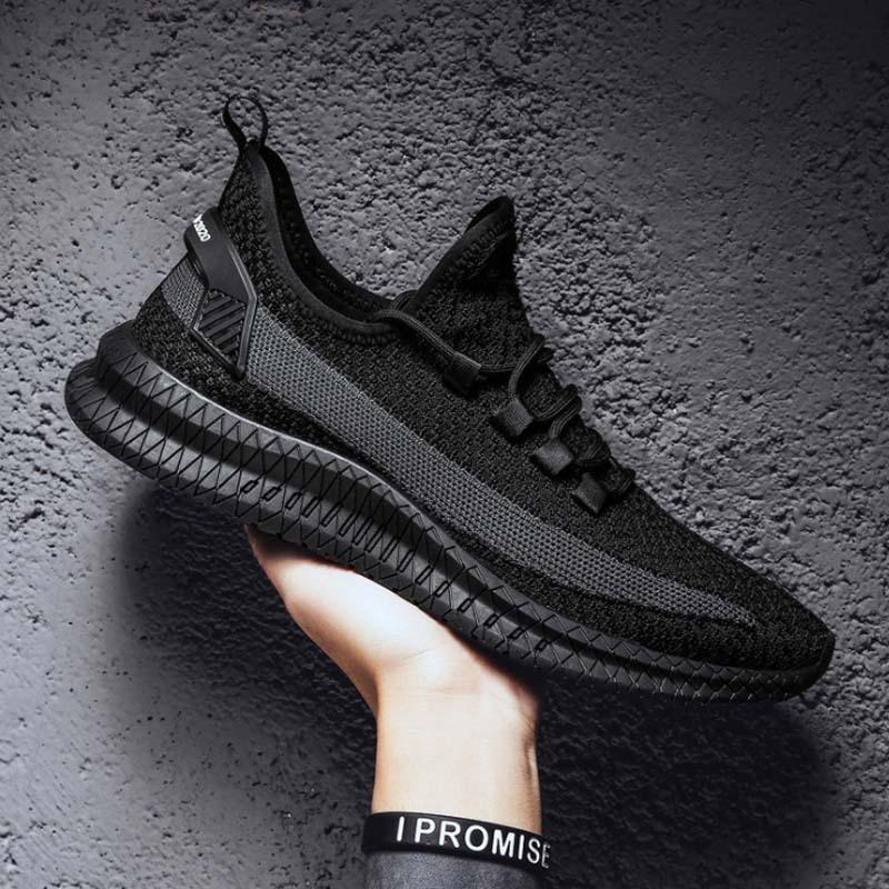 Men's Shoes Casual Shoes Men's Trend Versatile Sports Shoes Men's Shoes Fly-woven Breathable Mesh Cloth Shoes