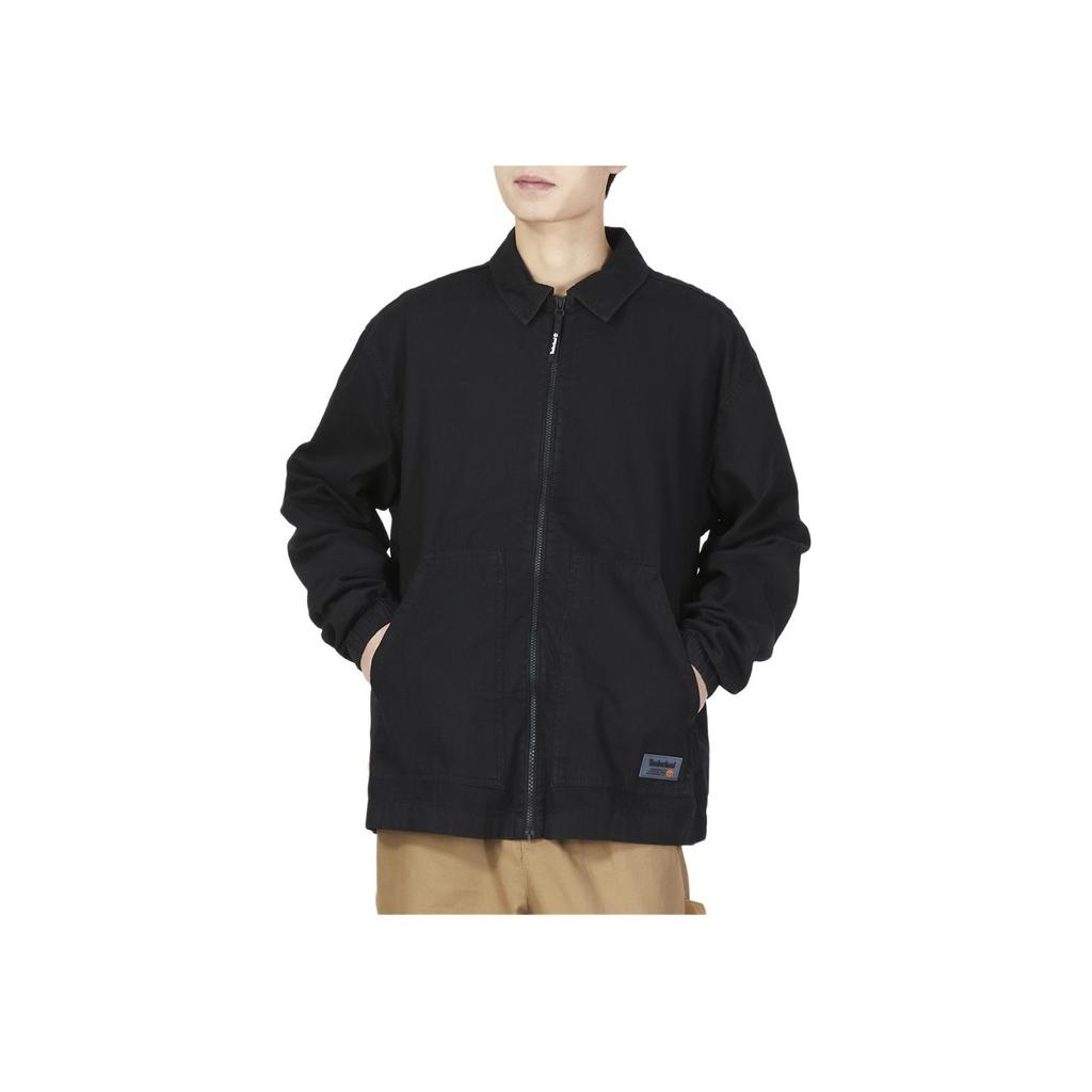 Timberland Casual Breathable Solid Color Denim Jacket Men Jackets Obsidian A28GE-D98