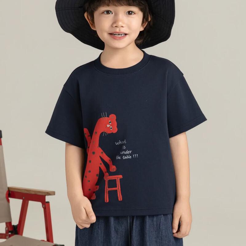 Youyou Boy s Cartoon Print Short Sleeve T-Shirt 100 cm