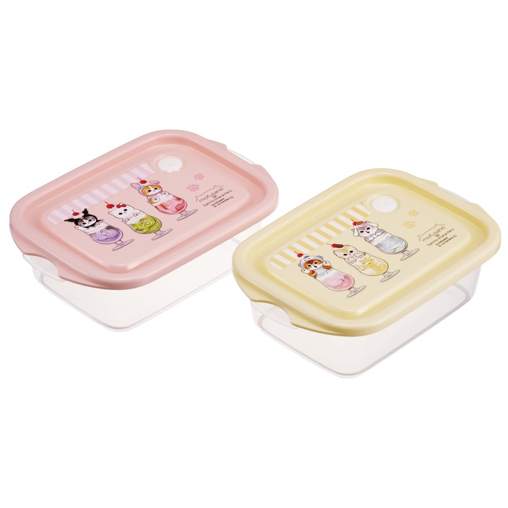 

Skater Seal Container 500ml 2P Antibacterial Storage Container Moff Sand x Sanrio Characters Sanrio Side Dishes Container Made in Japan FCN2WAG-A
