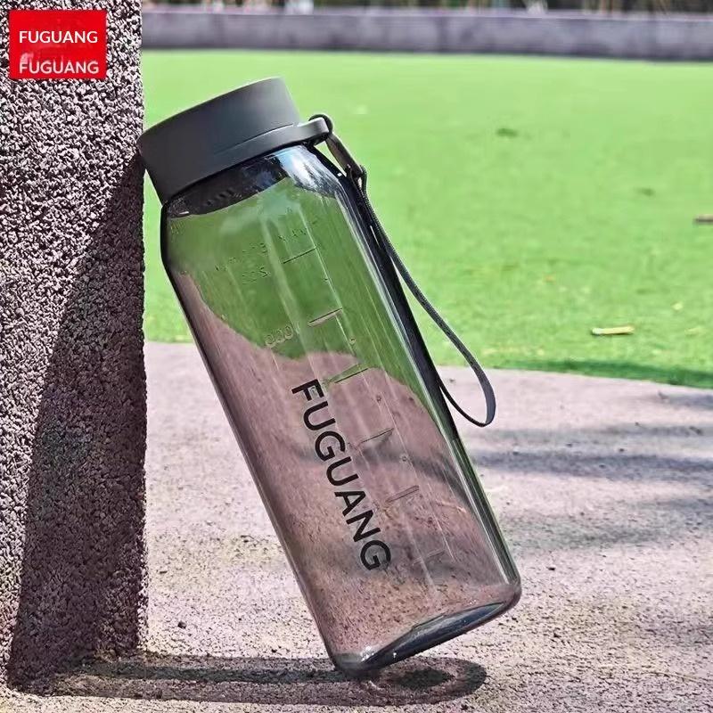 Summer Simple Portable Shock-Resistant Sports Water Bottle for Men and Women/Students/Plastic Cup/Large Capacity/Creative Cup