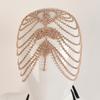 Rhinestone Tassel Hair Chain - Retro European & American Headdress Accessory