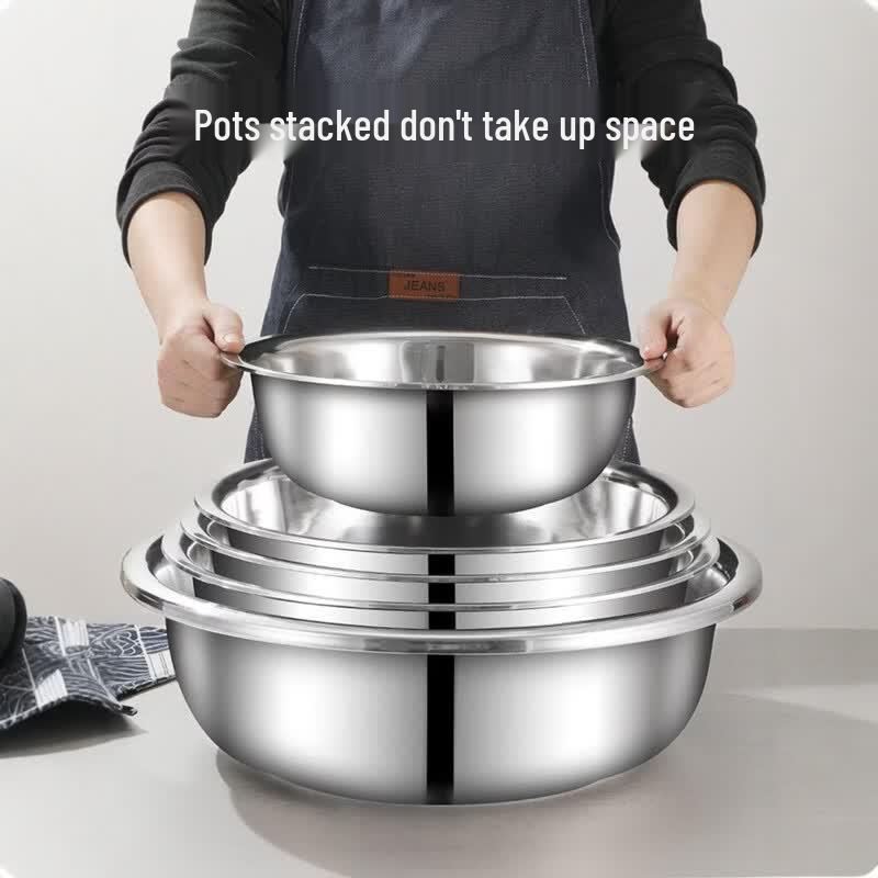 Stainless Steel Round Mixing Bowl