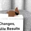 Cute Dog Shaped Elongated Dachshund Bookmarks, 2Pcs Creative Page Holder Decor, Unique Reading Accessories