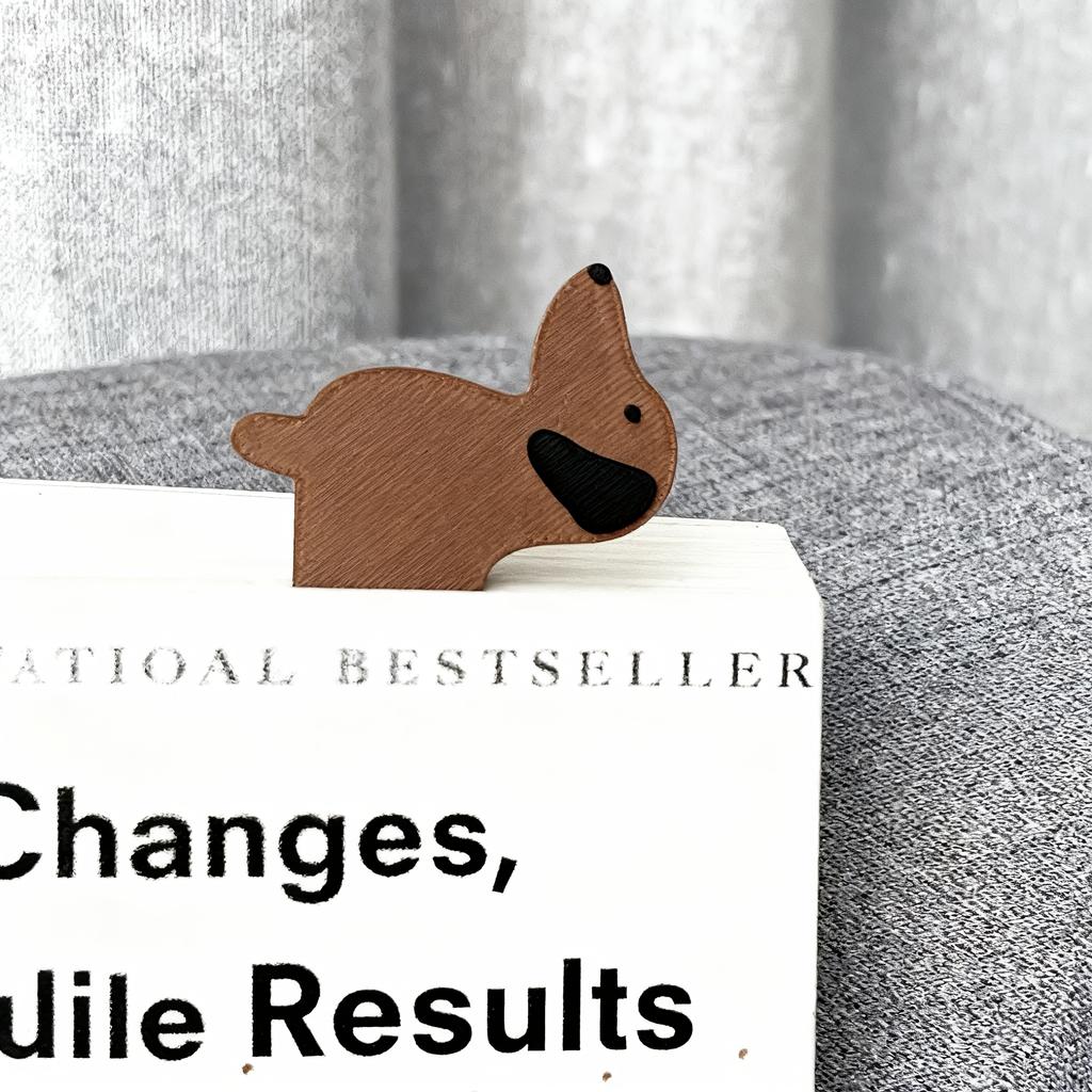 Cute Dog Shaped Elongated Dachshund Bookmarks, 2Pcs Creative Page Holder Decor, Unique Reading Accessories