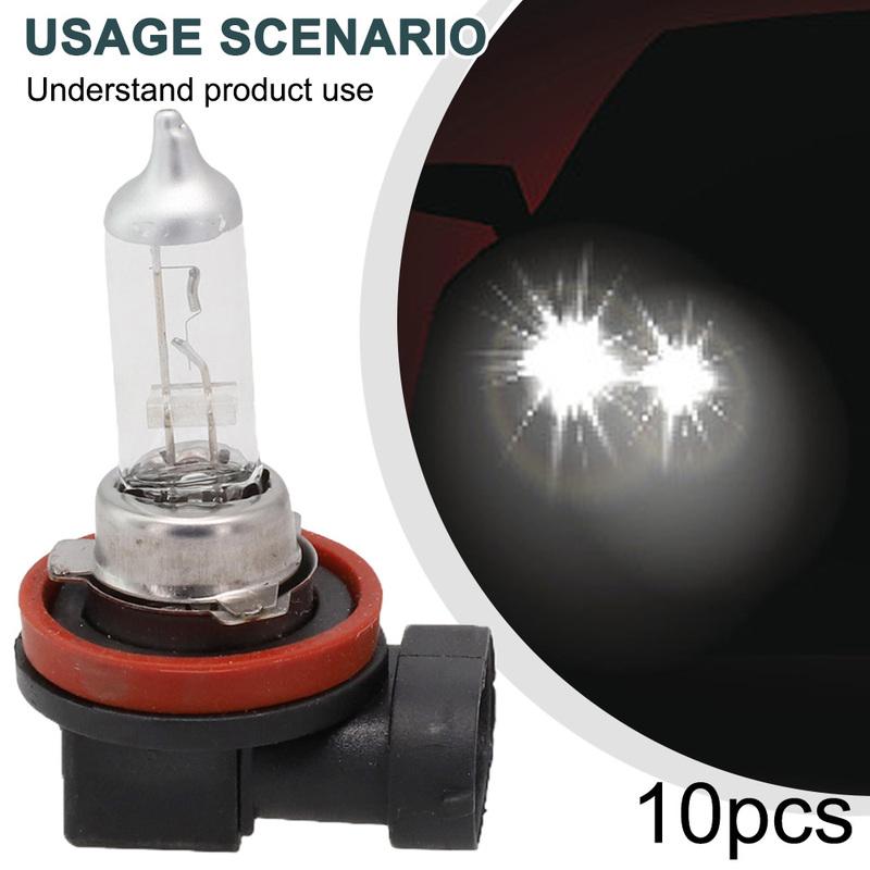 H11 Halogen Light Vehicle Car Parts Super White Ultra White Practical Quartz Brand New Bulb High Quality White