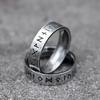 2026 NEW Men's 316L Stainless-steel Rings Retro Odin Norse Viking Amulet Rune RING for Teen Fashion Jewelry Gifts Free Shipping