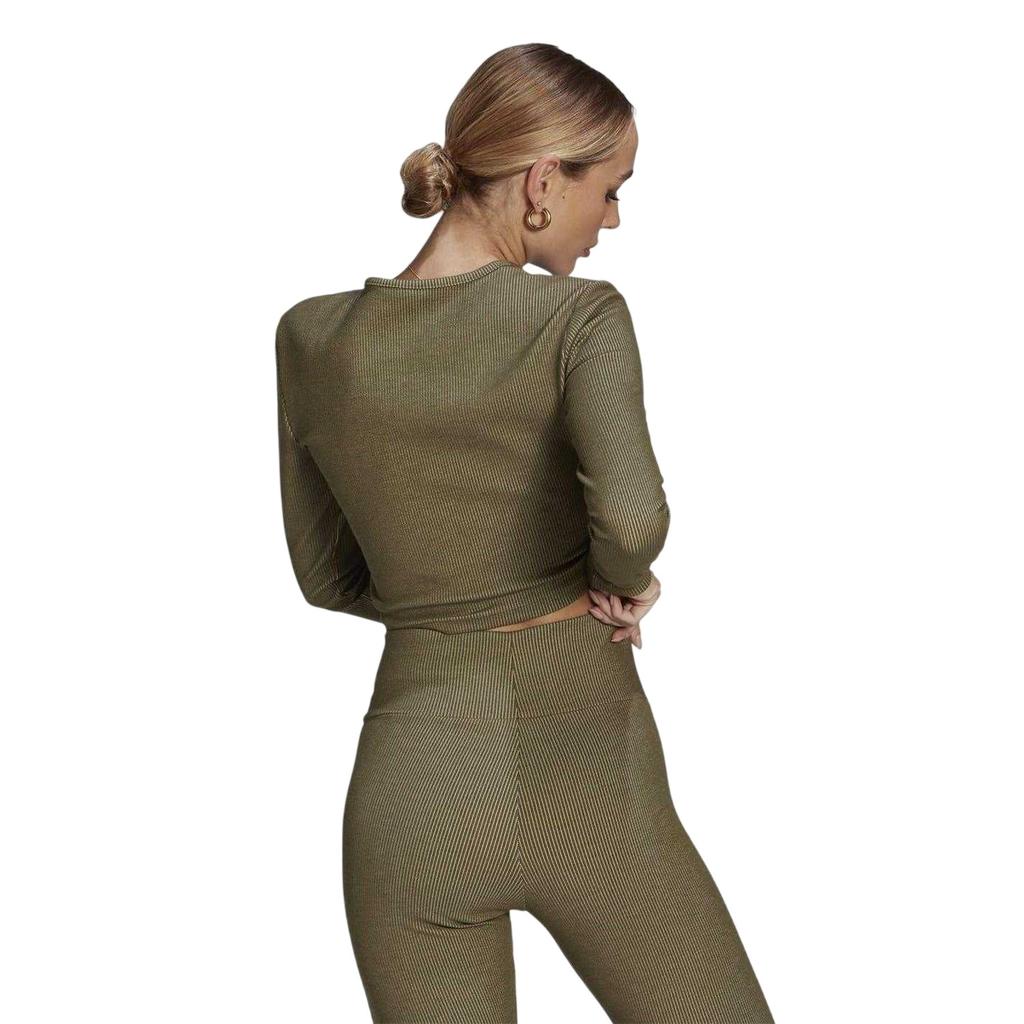 Adidas Womens/Ladies Cropped Slim Long-Sleeved Sweater Top
