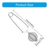 4pcs Rustproof Teas Filter Ball Stainless Steels Easy to Open Close Clip Kitchen Teas Mesh Infuser Strainer with Handle