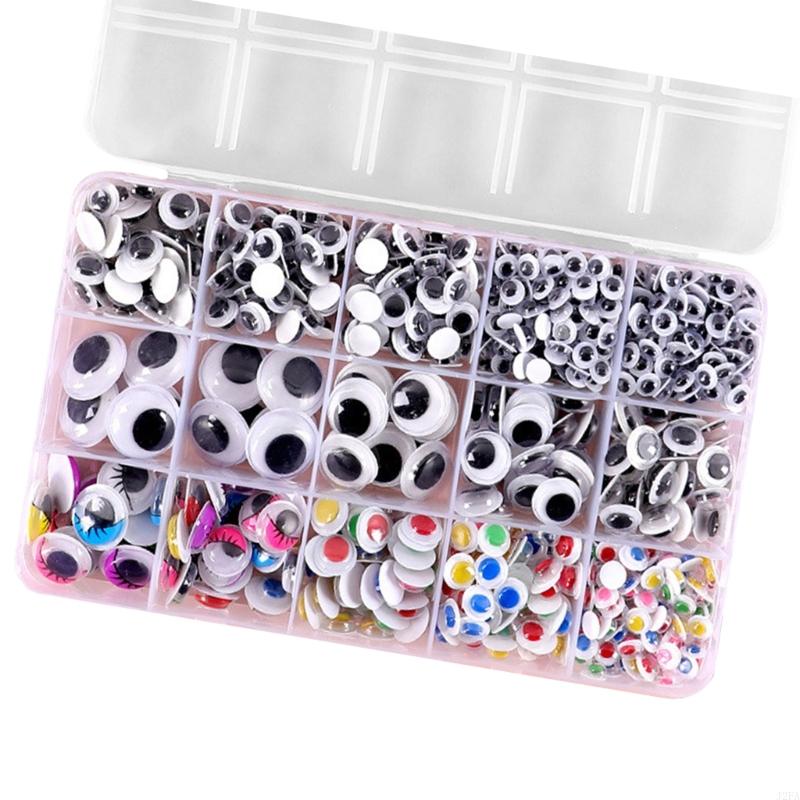 Wiggle Googly Eyes 260/350/750/1380Pcs Adhesive Googly Eyes Craft Eyes