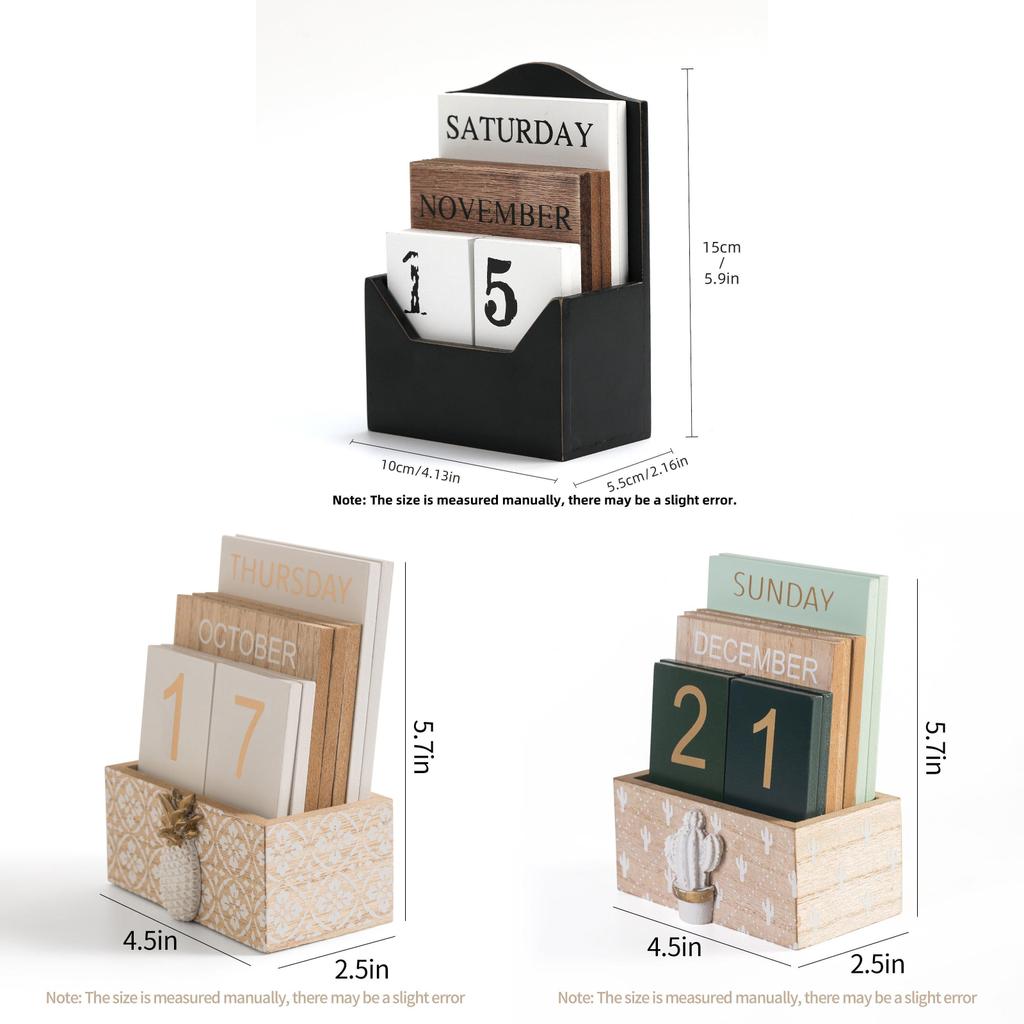 Calendario da scrivania in legno con conto alla rovescia e logo personalizzato per regalo d'ufficio