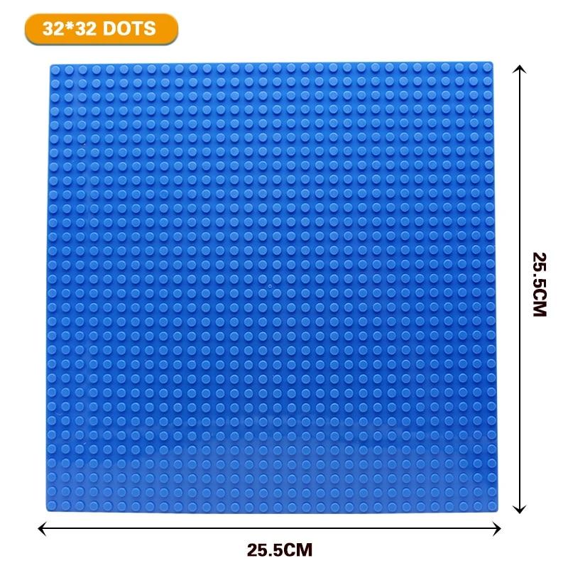Non-Toxic Classic Baseplate 50X50 32X32 16X32 16X16 Dots Building Blocks Bricks Base Plates Diy Plastic Board Block Construction Brick Toy