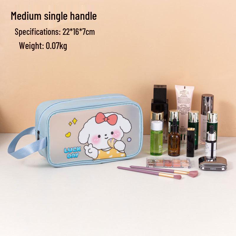 Waterproof Cartoon Wash Bag - Large Capacity PVC Toiletry & Cosmetics Travel Organizer for Women