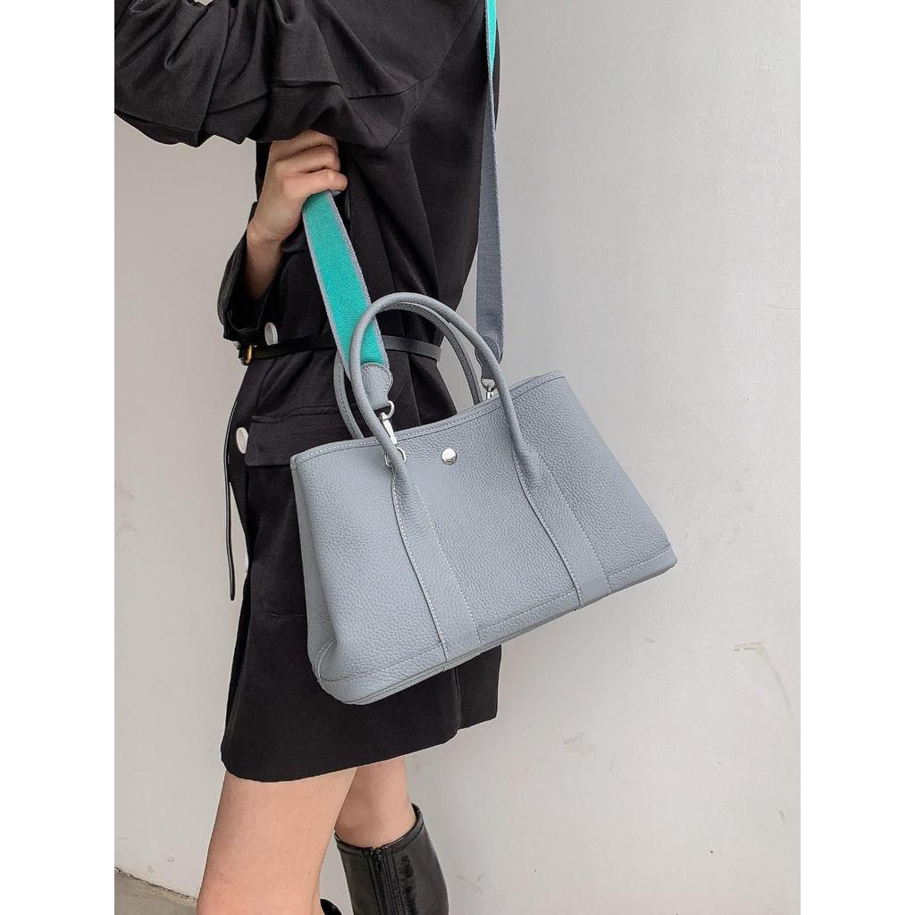New Leather Garden Bag Fashion First Layer Cowhide Women's Bag Versatile Large Capacity Women's Handbag Pure Leather Tote Bag