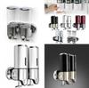 Sleek Abs Single And Double Tub Soap Dispenser With Manual Push For Commercial Bathrooms