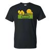 Ohio Groovy Sunset - Landscape Vacation Home State T Shirt - Black