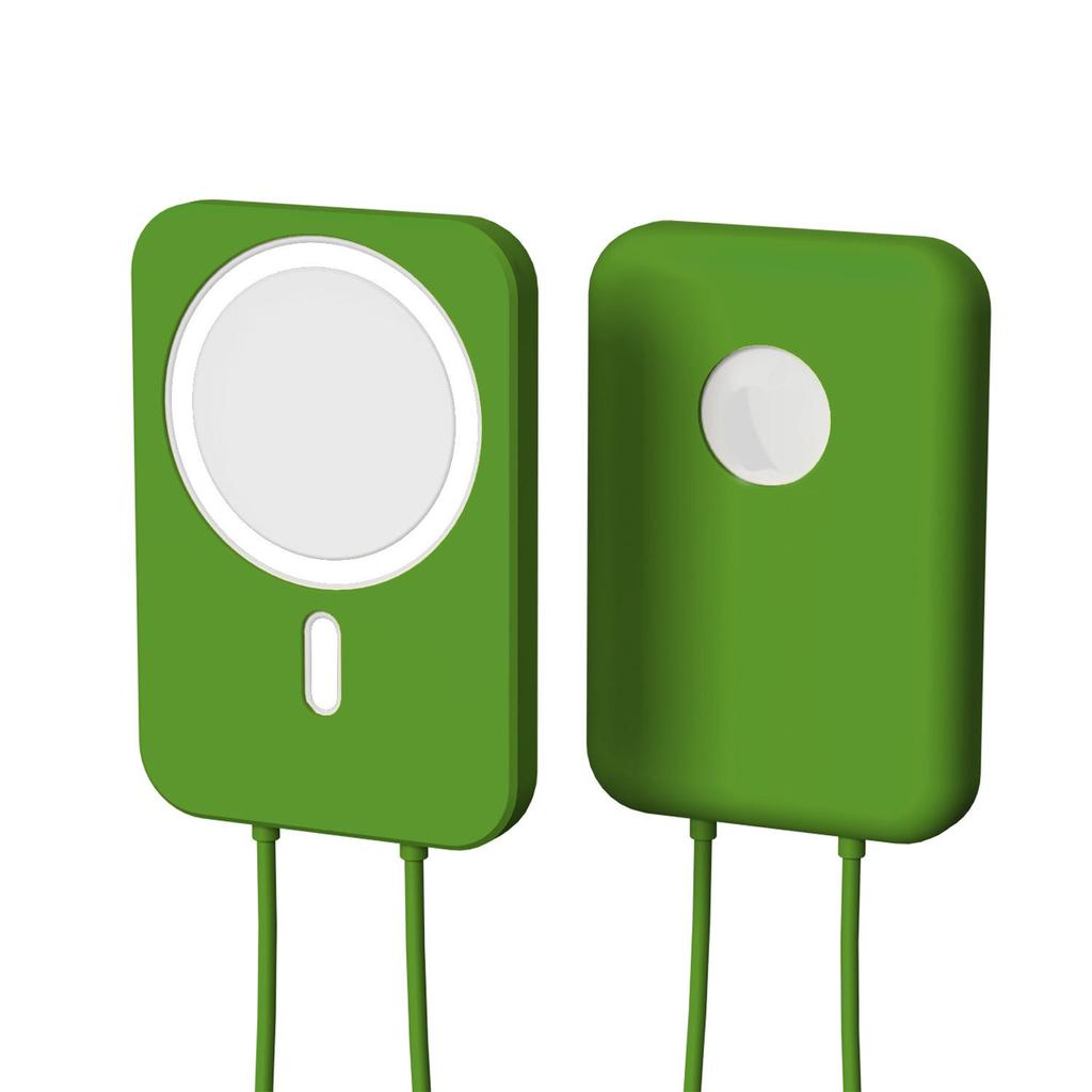 iPhone 12 MagSafe Silicone Protective Cover with Hand Strap for Mobile Power Shell