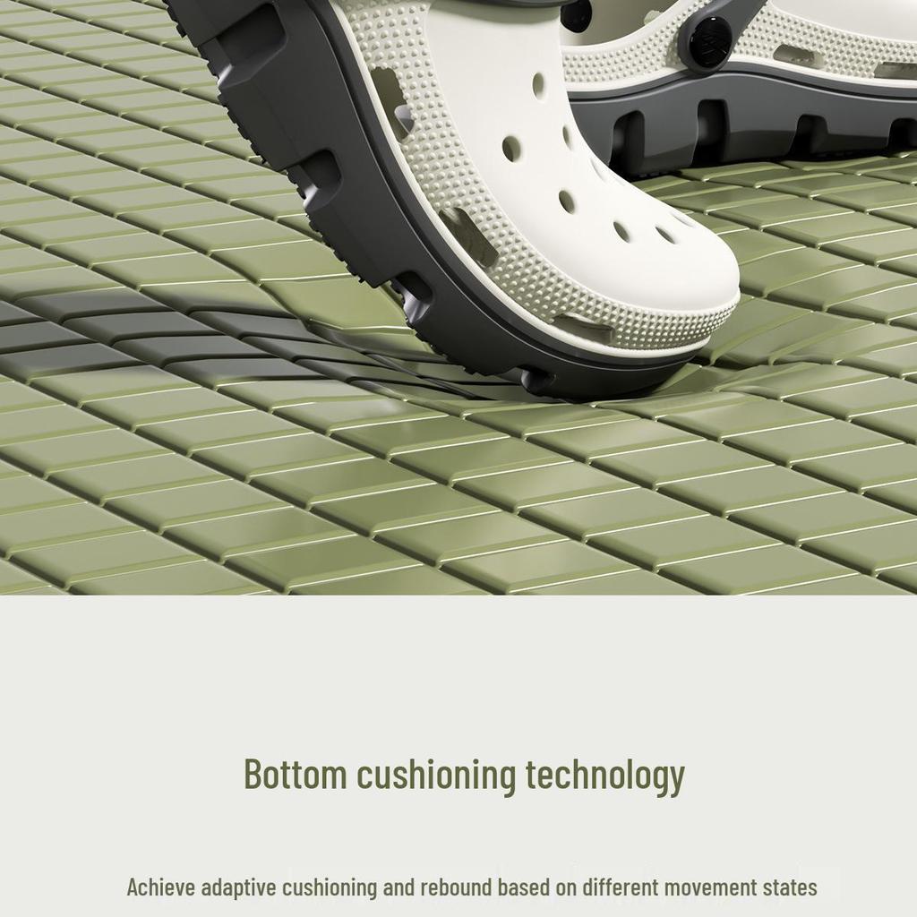 Men's 2025 EVA Holey Beach Shoes, Non-Slip Closed-Toe Slippers, Women's Summer Outdoor Sandals