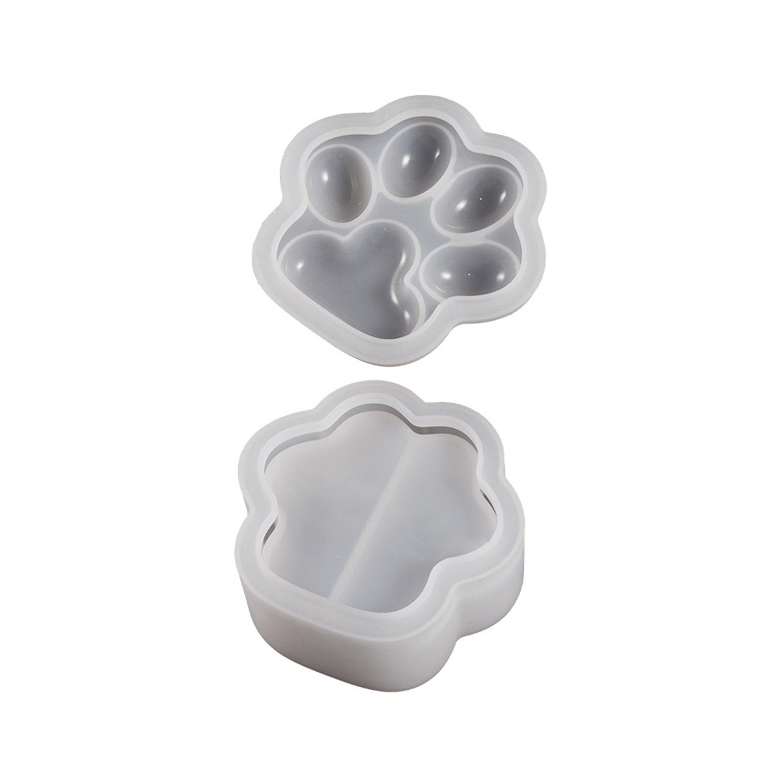 

Контейнер для кошачьих лапок, силиконовые формы, кристаллическая форма из эпоксидной смолы, самодельная коробка для хранения ювелирных изделий, гипсовая форма, инструмент для ручных работ S