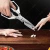 Kitchen Scissors Professional Chicken Bone Meat Fish Turkey Vegetables Scissors Stainless Steel Heavy Duty Shears Cutter
