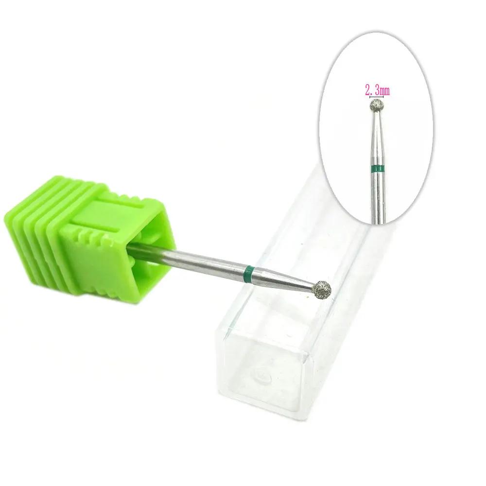 20pcs Diamond Nail Drill Milling Cutter for Manicure Rotary Bits Cuticle Clean Accessory Dental Diamond Burs Polisher 2.35mm