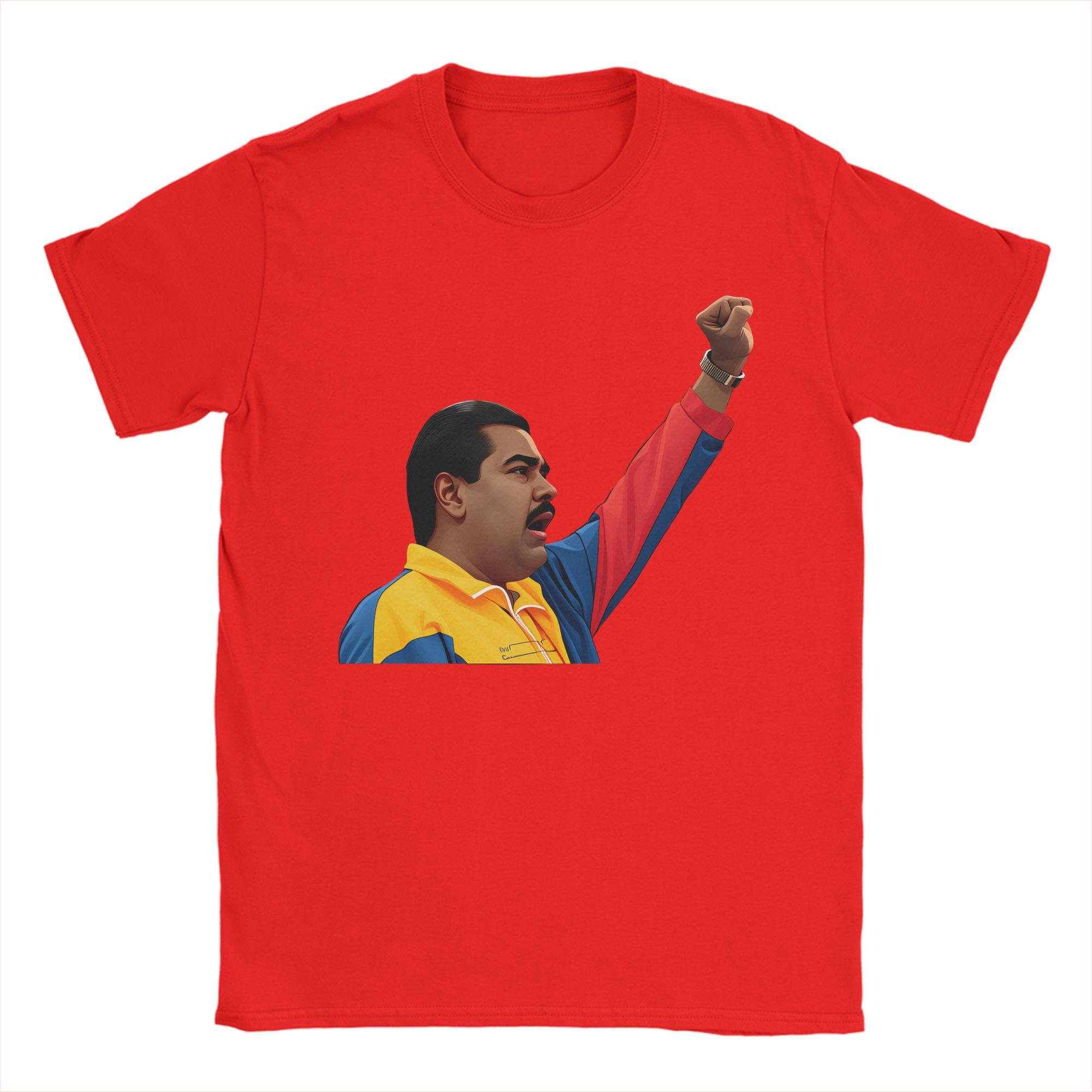 Unisexs TShirts Venezuela Captured Live Maduro  Vintage Cotton Tees Short Sleeve  T Shirts Round Neck Clothes Printing S