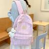 Schoolbag Japanese Schoolbag Plaid High School Student Casual Fresh College Student Simple and Lightweight Versatile Backpack Commuter Backpack