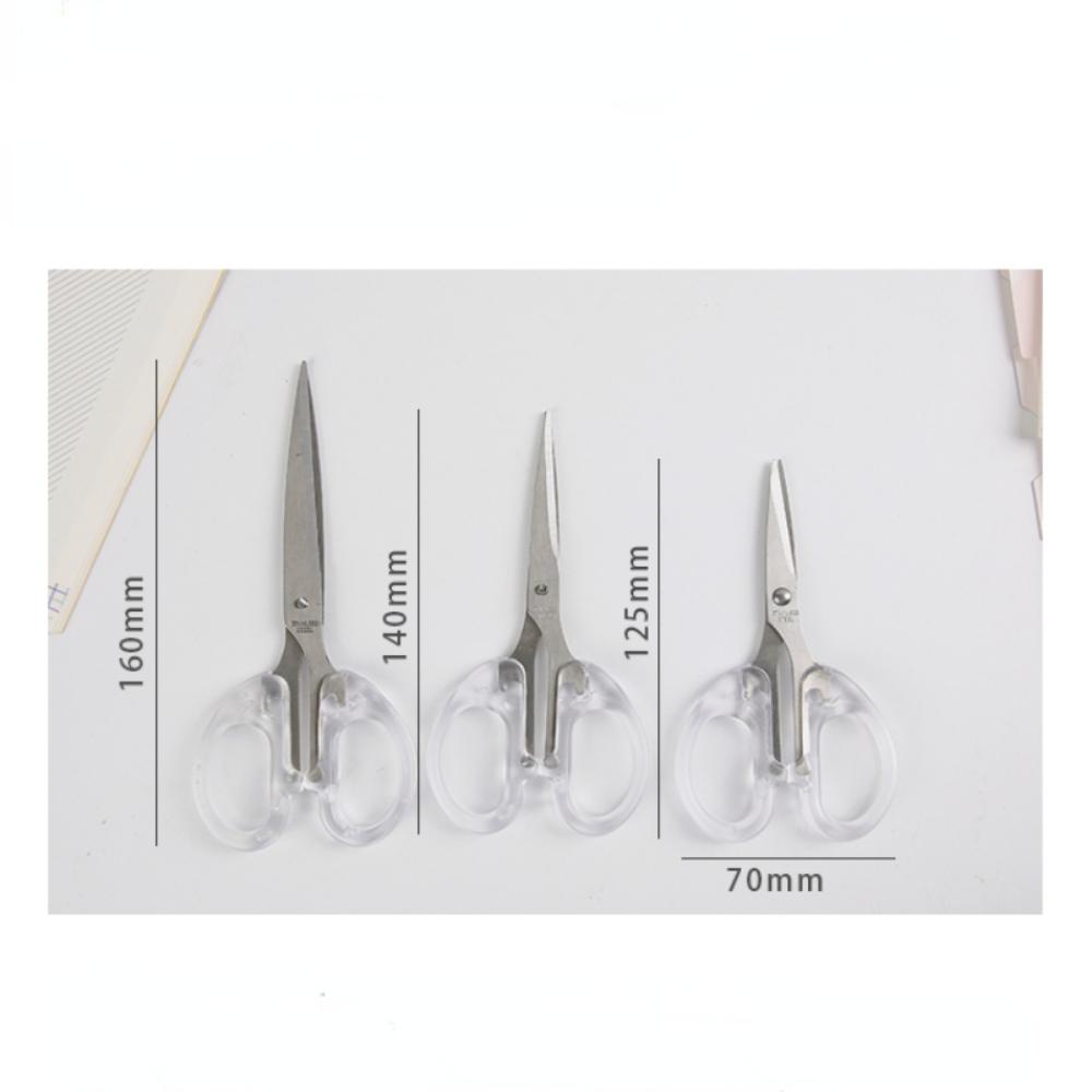 Mr. Paper 3 Style Ins Style Transparent Scissors Creative Good-looking Student Desk Supplies Multi-purpose Scissors Stationery