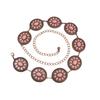 Sunflower Retro Bohemian Metal Waist Chain for Women – Ethnic Handmade Jewelry Belt