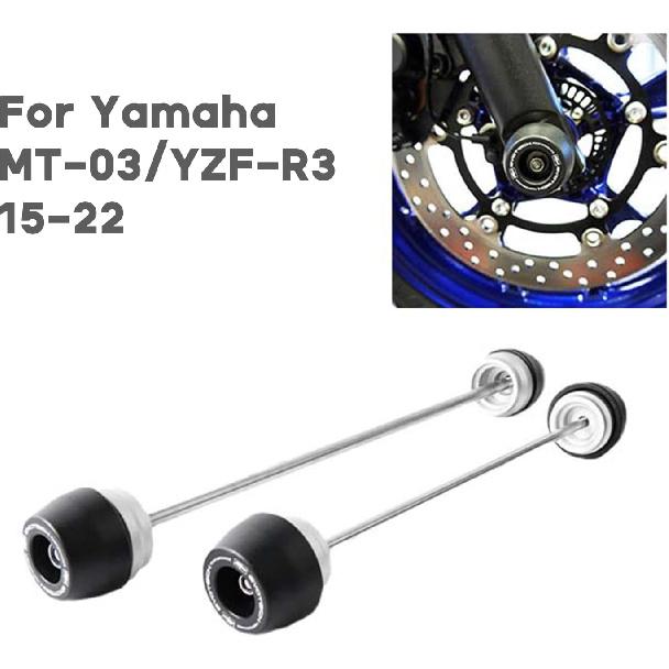 

Front Rear Axles Fork Sliders Frame Slider Motorcycle Frame Slider Crash Pad for MT-03/YZF-R3 2015-2022 Motorcycle Falling Protector