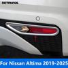 Rear Fog Light Lamp Cover Trim For Nissan Altima -2024 2025 Chrome Foglight Bumper Foglamp Protector Accessories Car Styling