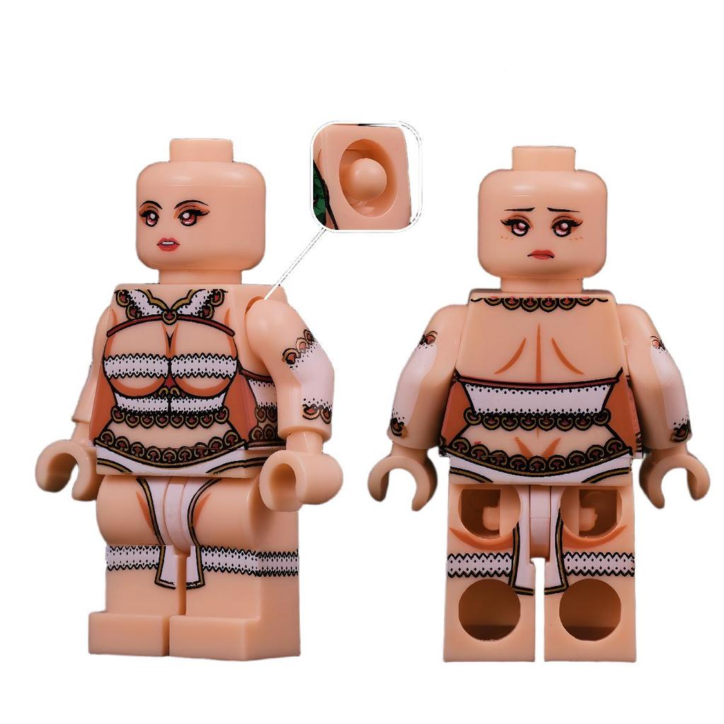 Female Guan Yu Minifigure - Romance of the Three Kingdoms Series, LEGO-Compatible Building Blocks, Also Includes Female Cao Cao Toy.