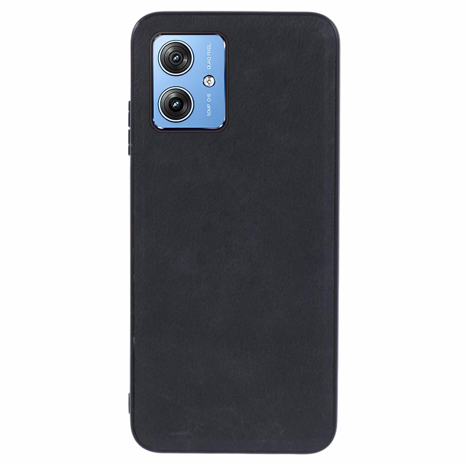 

Для Motorola Moto G64 5G Чехол Ретро Кожаное Покрытие Гибридный PC+TPU Чехол для Телефона A