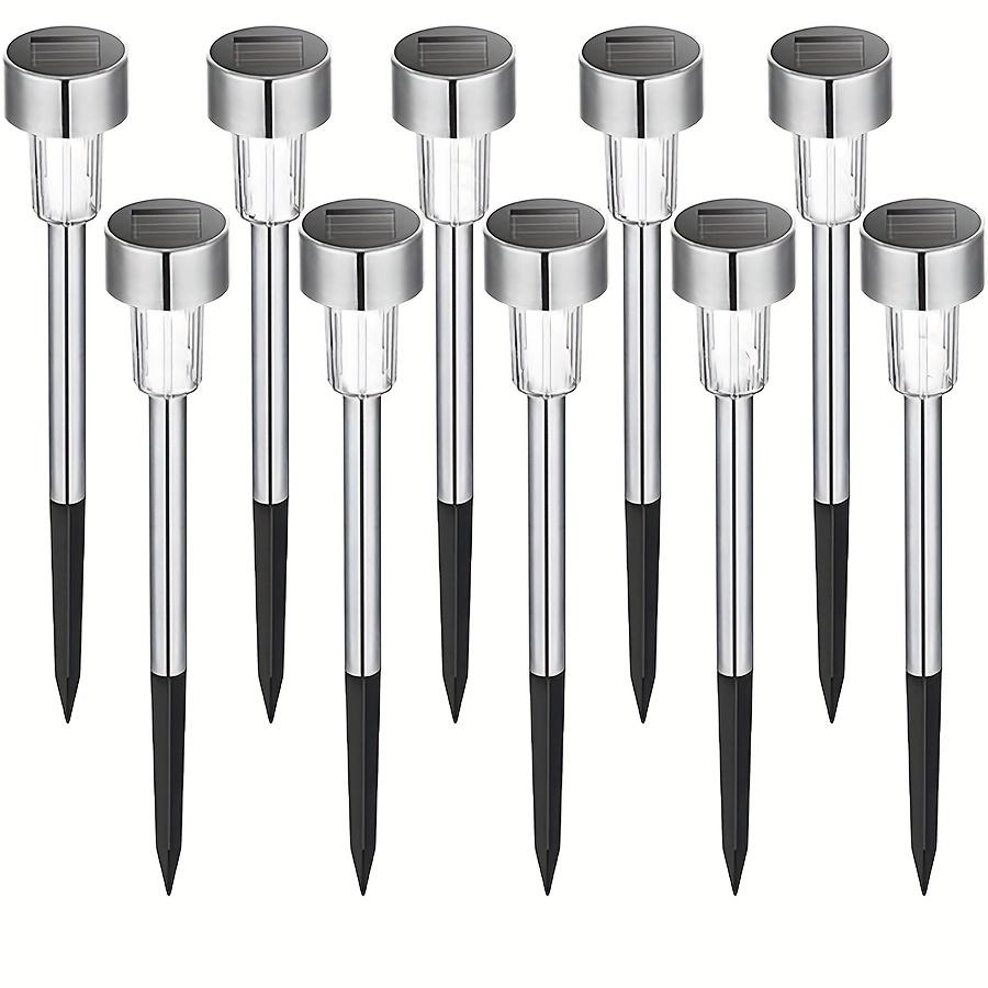 

10 шт. Солнечные уличные светильники, садовые лампы на солнечных батареях, водонепроницаемые, для ландшафтной дорожки, для двора, заднего двора, газона, патио, декоративные 10PCS