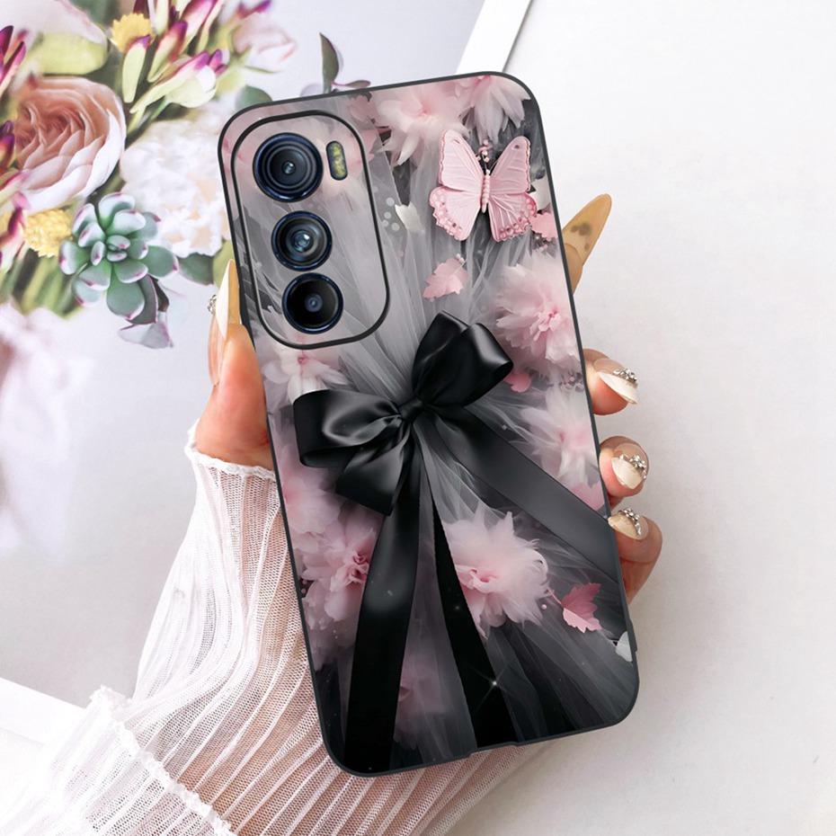 Cute Printing Phone Case For Motorola Edge 30 30Pro 30Neo Soft Black Silicone TPU Cases For MOTO Edge30 Pro Neo Covers Bumpers