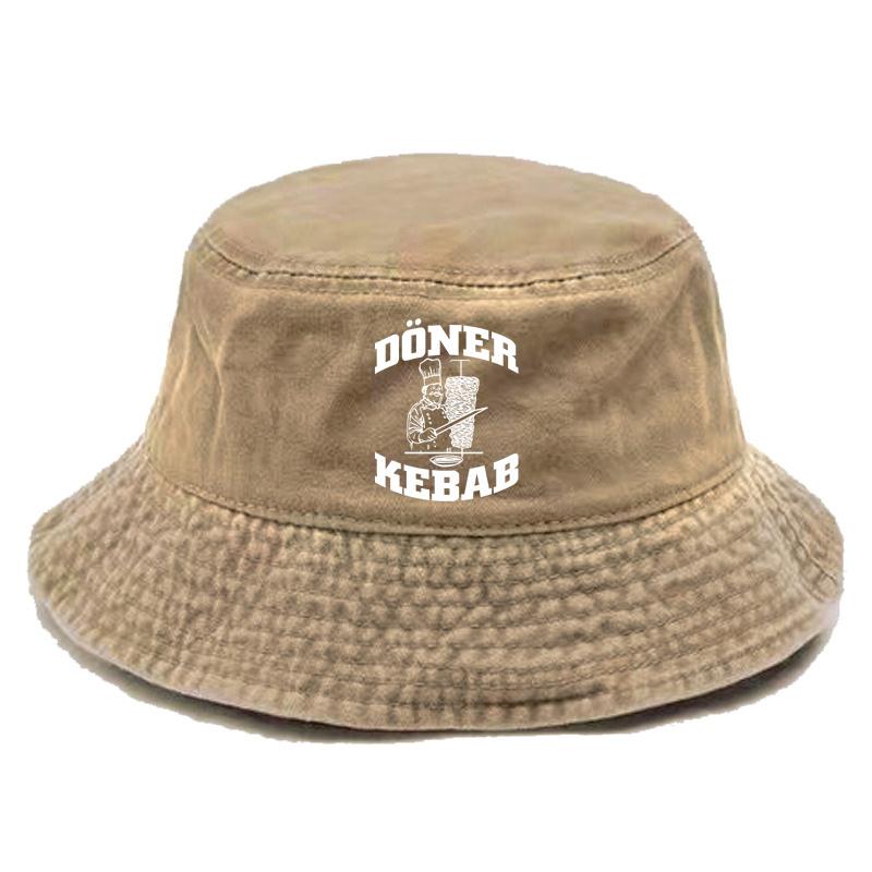 

Doner Kebab Bucket Hat Distressed Hats Cap Washed Men Retro Outdoor Summer Doner Kebab Cap Bob Panama Caps