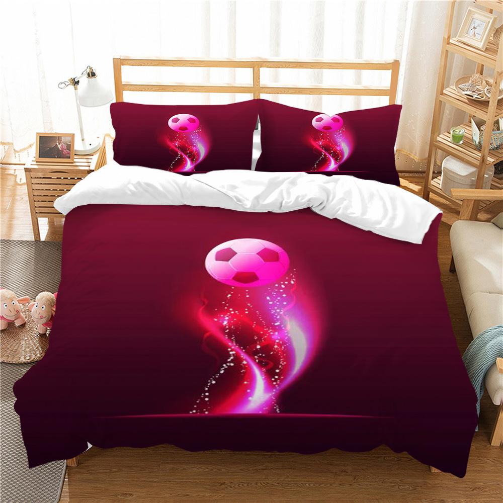 Football 3D Print Bedding Cover Set Luxury Home Bedclothes Unique Design Bedding Covers Comforter Bedding Suit