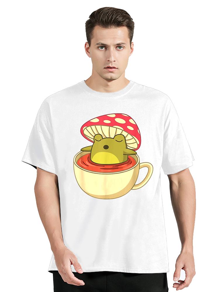 Mushroom T Shirt Women Men Cotton Tshirt Streetwear Anime Tee Graphic Oversized Tshirt Clothing Tops