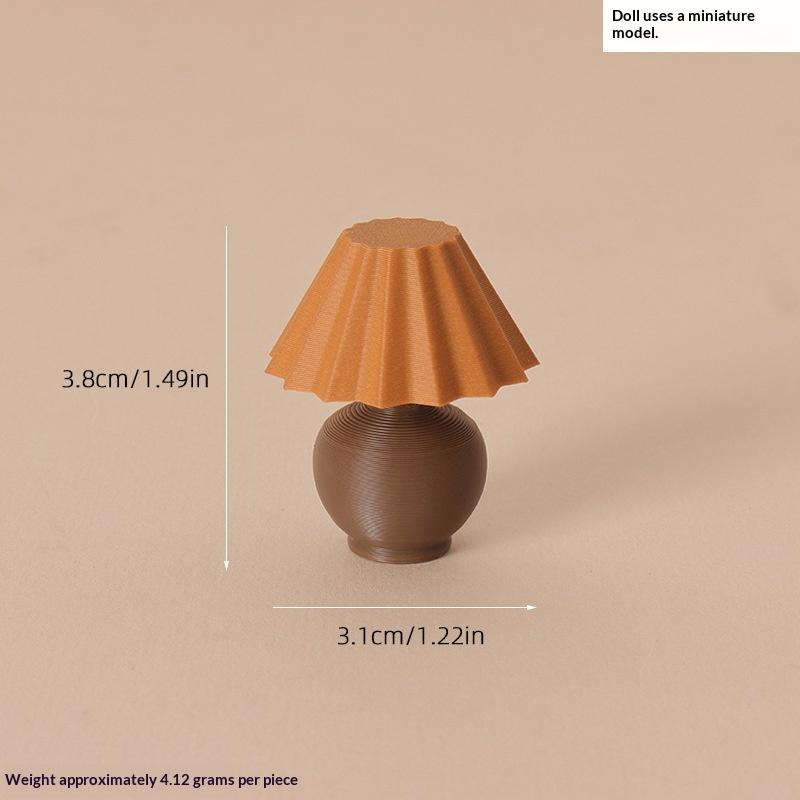 Miniatur-Falten-Tischlampe Puppenhauszubehör 1:12er Maßstab Mini Schreibtischlampe für Puppenhaus Schlafzimmer Wohnzimmer Dekoration