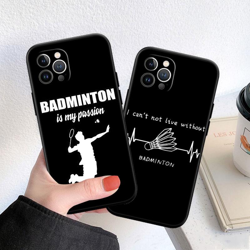LO13 Badminton Sports Soft Shell Phone Case for Redmi Note 13 14 Pro+ Plus A3 A3X 13X 13C 13R 14S 14C 14R