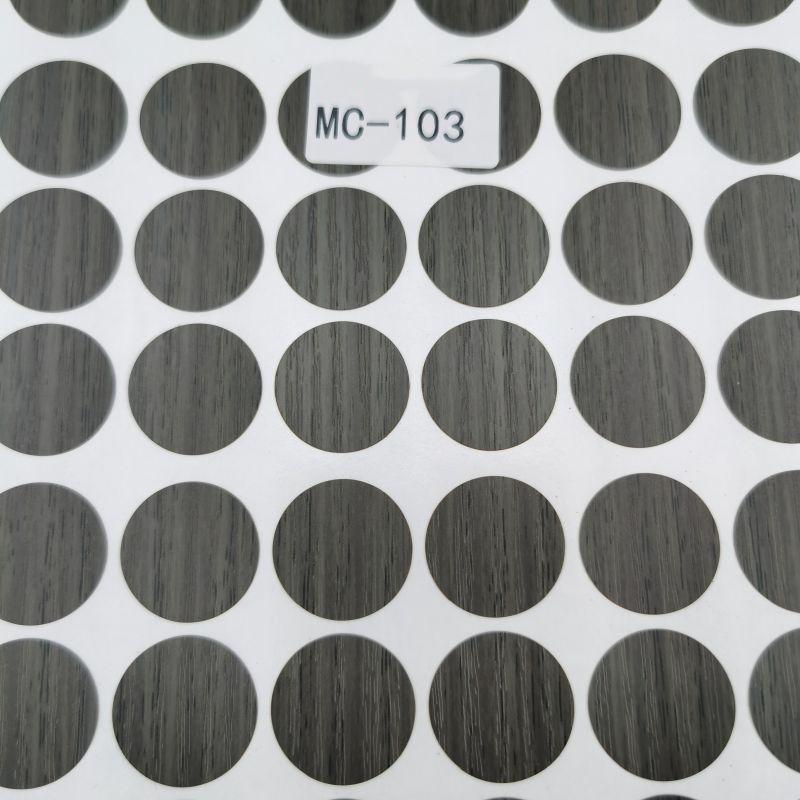 96Stuks Blad Houten Meubel Schroefdop Deksel Gat Sticker 15Mm Zelfklevend Kunst Decoratieve Stickers Voor Bureau Lade Kast