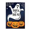 Ghost Welcome Garden Flag Witch Cat Background Cloth Garden Art Halloween Flag  Outdoor