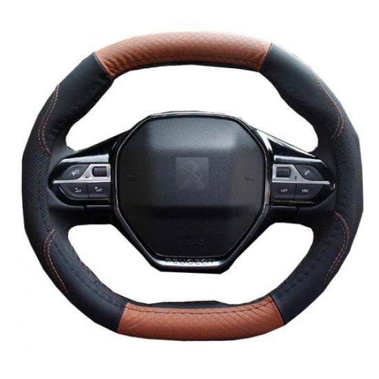 Car Steering Wheel Cover Oval Shape Only For Peugeot 4008 5008 Steering-wheel