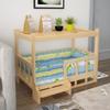 Wooden Dog Kennel Eco-Friendly  Polished Pet Bed Detachable Large Solid Wood Puppy House Four Seasons General Simple Pets Houses