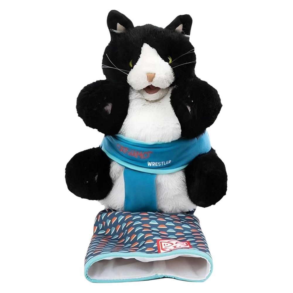 

Cat Hand Puppet Plush Animal Toy Stuffed Animal Cat Wrestling Toy Puppet for Indoor Cats
