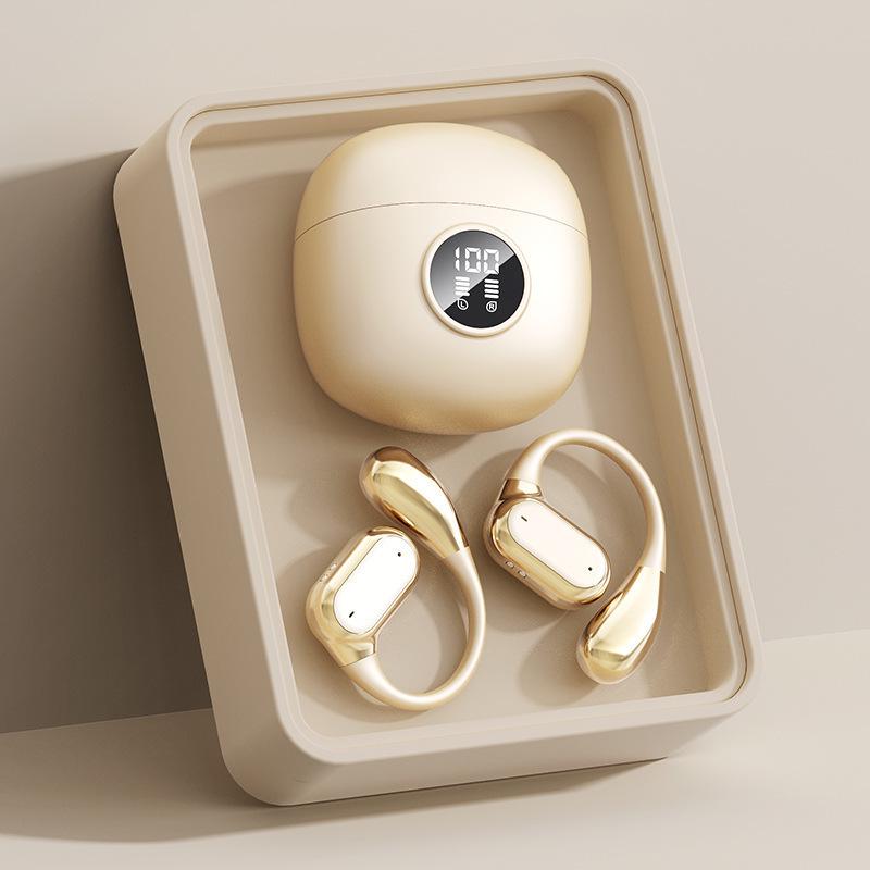 "Huaqiangbei New OWS Bluetooth Bone Conduction In-Earless Sports High-Fidelity Ultra-Long Battery Life Headphones".